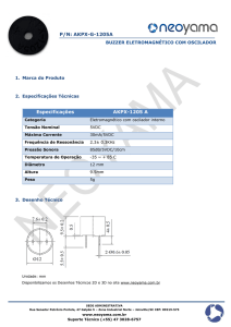 Especificações AKPX-1205 AP/N: AKPX-G-1205A