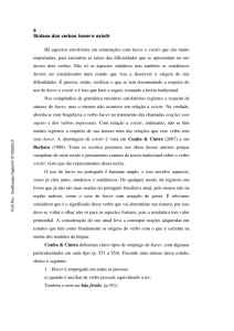 5 Sintaxe dos verbos haver e existir Há aspectos envolvidos em