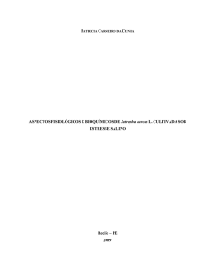 ASPECTOS FISIOLÓGICOS E BIOQUÍMICOS DE Jatropha curcas L
