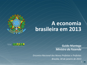 A economia brasileira em 2013