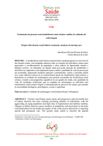 Tratamento de pessoas com insuficiência renal crônica: análise de