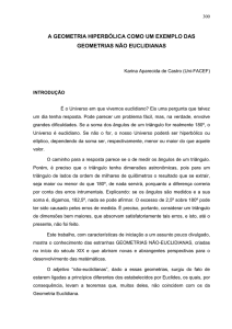 a geometria hiperbólica como um exemplo das - Uni