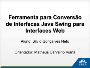 Ferramenta para Conversão de Interfaces Java Swing para