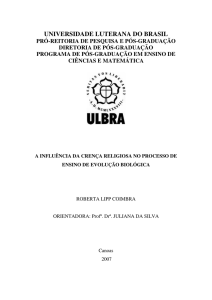 universidade luterana do brasil - PPGECIM