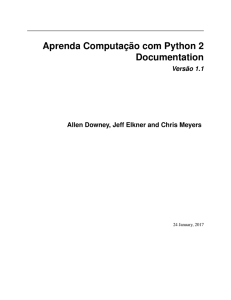 Aprenda Computação com Python 2 Documentation