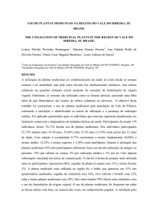 uso de plantas medicinais na região do vale do ribeira, sp