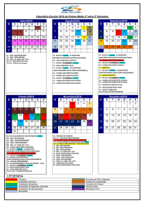 Calendário Escolar para 2008 – Sugestão 01