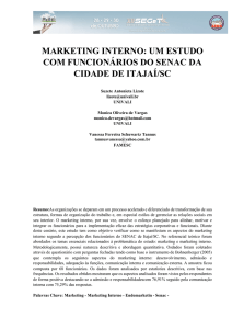 marketing interno: um estudo com funcionários do senac da