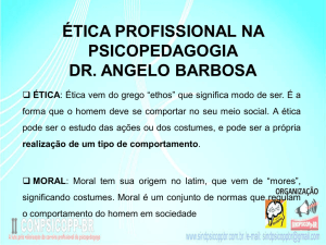 ética profissional na psicopedagogia