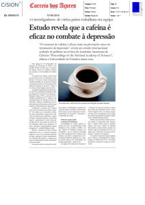 Estudo revela que a cafeína é eficaz no combate à depressão