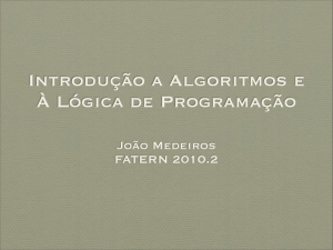 algoritmo - João Medeiros
