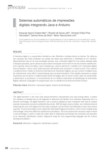 Sistemas automáticos de impressões digitais integrando Java e