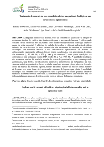 Tratamento de semente de soja com silício: efeitos na