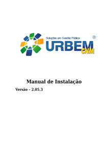 Manual de Instalação - URBEM