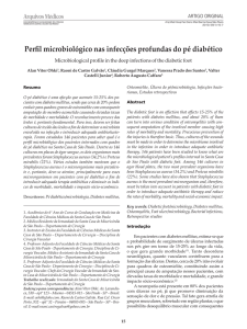 Perfil microbiológico nas infecções profundas do pé diabético
