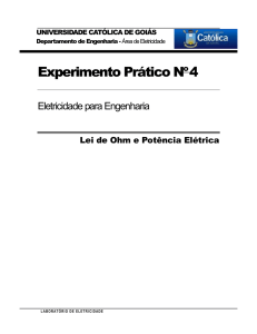 Lei de Ohm e Potencia Eletrica - SOL