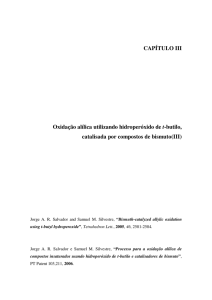 CAPÍTULO III Oxidação alílica utilizando hidroperóxido de t