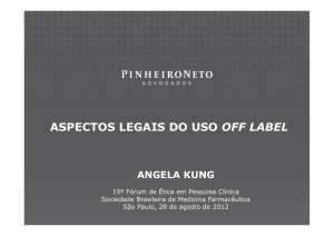 aspectos legais do uso off label