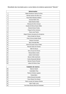 Resultado das inscrições para o curso básico do sistema operacional