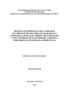 sistema eletrônico para lâmpadas fluorescentes - Intranet