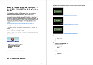 trabalho sobre ângulos e polígonos