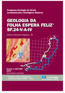 PROGRAMA GEOLOGIA DO BRASIL Contrato CPRM