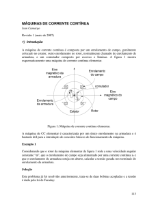 MÁQUINAS DE CORRENTE CONTÍNUA