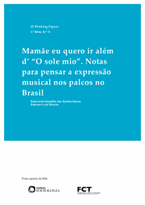 Mamãe eu quero ir além d`O sole mio