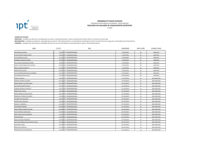 RESULTADO DA AVALIAÇÃO DE CONHECIMENTOS