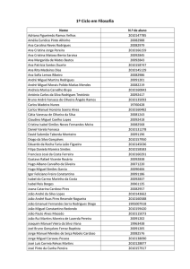 1º Ciclo em Filosofia