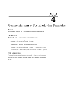 Geometria sem o Postulado das Paralelas