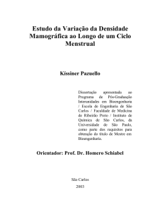 Estudo da Variação da Densidade Mamográfica ao