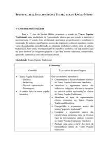 bimestralização da disciplina teatro para o ensino