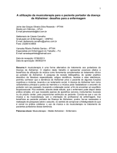 A utilização da musicoterapia para o paciente portador da