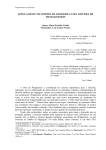 linguagem e os limites da filosofia: uma leitura de - PUC-Rio