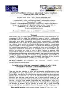 estrutura química e interação molecular farmacodinâmica entre