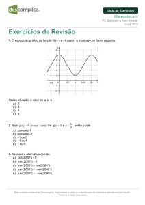 Exercícios de Revisão