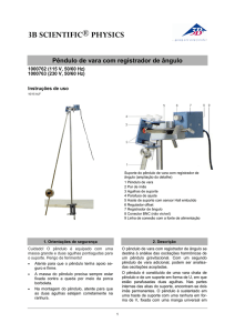 Manual do produto - Pêndulo de vara com registrador
