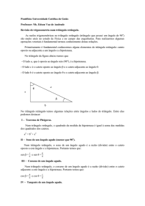 Revisão de Trigonometria no Triângulo Retângulo - SOL