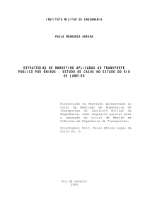 ESTRATÉGIAS DE MARKETING APLICADAS AO TRANSPORTE