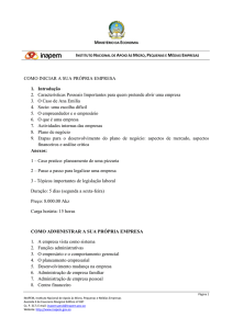 Treinamento Empresarial /Cursos