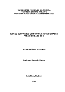 idosos convivendo com câncer: possibilidades para - Início