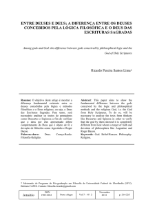 intuitio ENTRE DEUSES E DEUS: A DIFERENÇA ENTRE OS