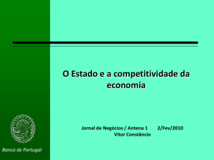 O Estado e a competitividade da economia