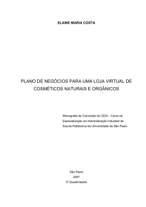 plano de negócios para uma loja virtual de cosméticos naturais e