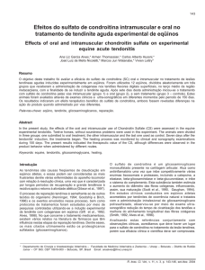 Efeitos do sulfato de condroitina intramuscular e oral no tratamento