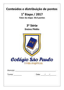 3ª Série - Colégio São Paulo Irmãs Angélicas