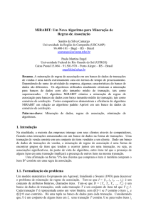 MiRABIT: Um Novo Algoritmo para Mineração de Regras