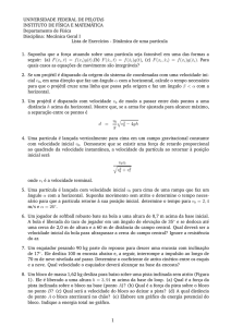 Dinâmica de uma partícula - Universidade Federal de Pelotas