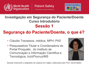 Paciente/doente - World Health Organization